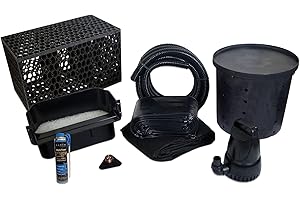 HALF OFF PONDS Simply Waterfalls 3300 Pond Free Waterfall Kit with MatrixBlox, with 10 ft by 20 ft PVC Liner and 3,000 GPH Aqua Pulse Series Submersible Pump - PVCPSANB1
