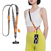 PGYTECH LinkGo Phone Lanyard Crossbody, Anti Theft Quick Release, Adjustable Phone Strap with Lens Cloth for Travel, Daily