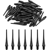 2BA Thread Soft Dart Tips, 300 Pack Plastic Dart Points Replacement, Compatible with Most Electronic Dart Boards and Soft-Tip Darts