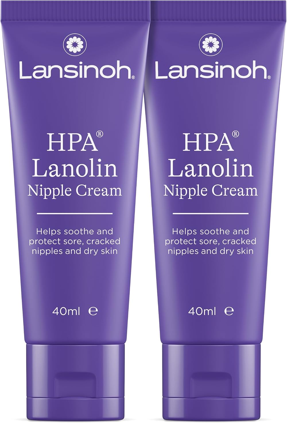 Lansinoh Nipple Cream 2 x 40ml Lanolin Sore Nipples Hypoallergenic