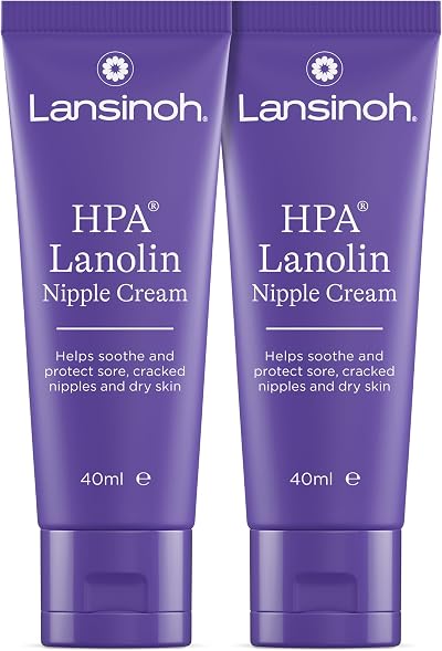Lansinoh Nipple Cream 2 x 40ml Lanolin Sore Nipples Hypoallergenic