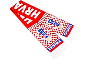 BNTILR 2022 World Cup Fan Scarf, Top 32 National Team Scarves, 55''×7'' Double Sided Soccer Team Logo Fans Souvenirs Adult unisex (Croatia)