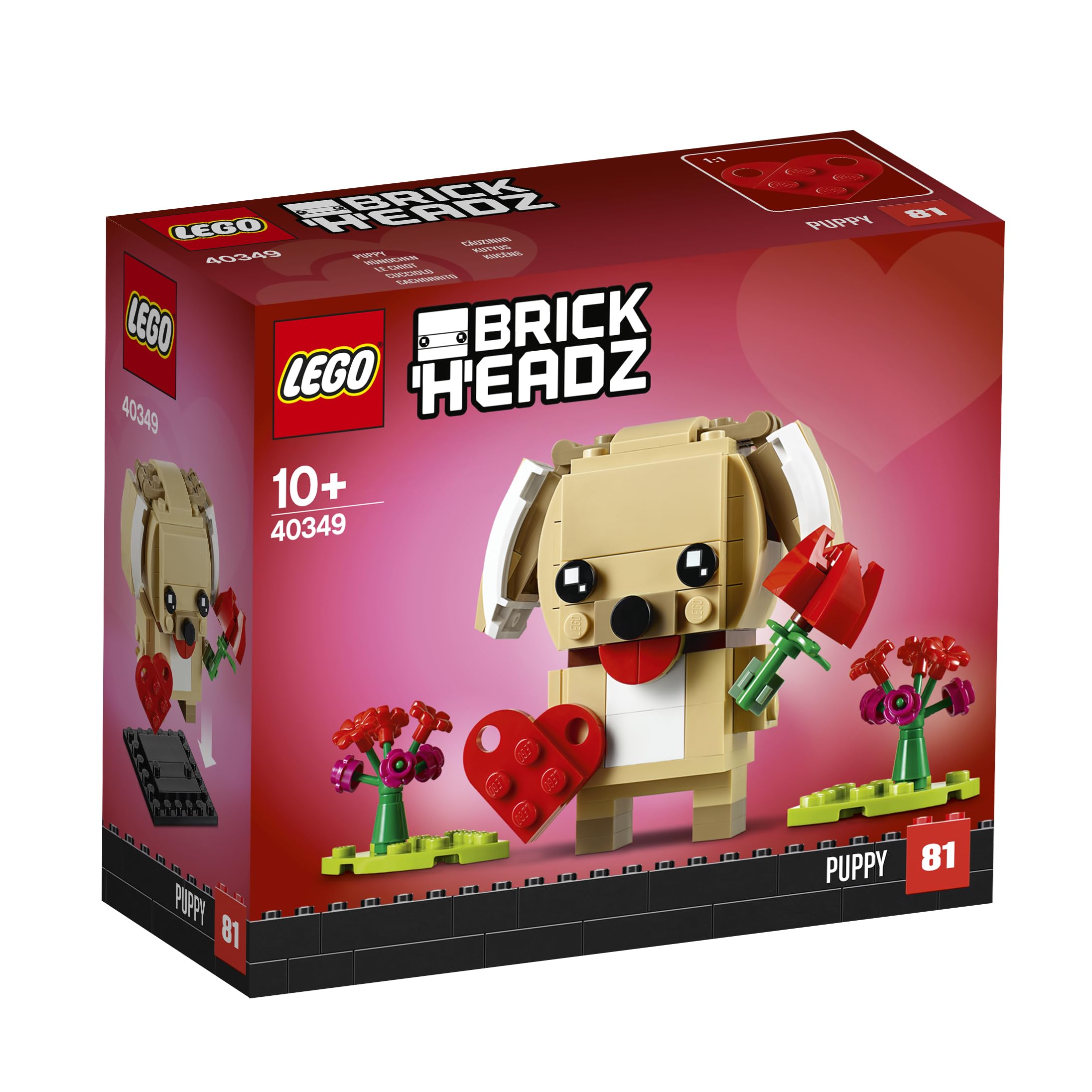 LEGO 40349 Brickheadz Valentine Puppy (66340349)