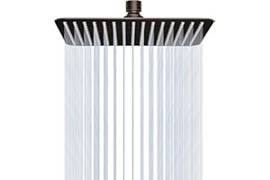 SR SUN RISE 12 Inch Brass Rain Shower Head Oil Rubbed Bronze High Pressure Rainfall Showerhead Water Saving