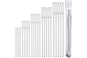 ZP CRAFTS Tapestry Needles Five Sizes 14, 16, 18, 20, 24 - Large Eye Blunt Needles 25 Pcs for Cross Stich and More
