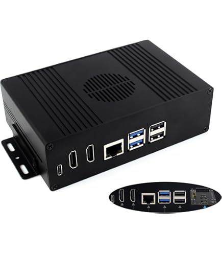 Raspberry Pi 5 8GB ミニPC ケース、ファン、SD、ケーブル Amazon.com: UeeKKoo Mini PC Case for Raspberry Pi 5, Dual 4K HDMI
