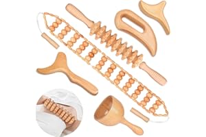 JUANWAN 12-in-1 Wood Therapy Massage Tools Lymphatic Drainage Massager Wooden Massage Body Sculpting Tools Maderoterapia Kit Wood Therapy Tools for Muscle Pain Relief Body Shaping Anti-Cellulite
