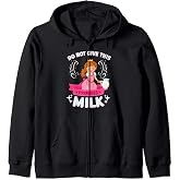 Milk Lactose Intolerant Funny Zip Hoodie