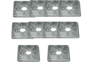 Jiaroutk Roujiatk Square Washers Plate Set, 5/8 inch Galvanized Steel Washer for Fixing Fastening Installation-5/8""×3""×3"" 
