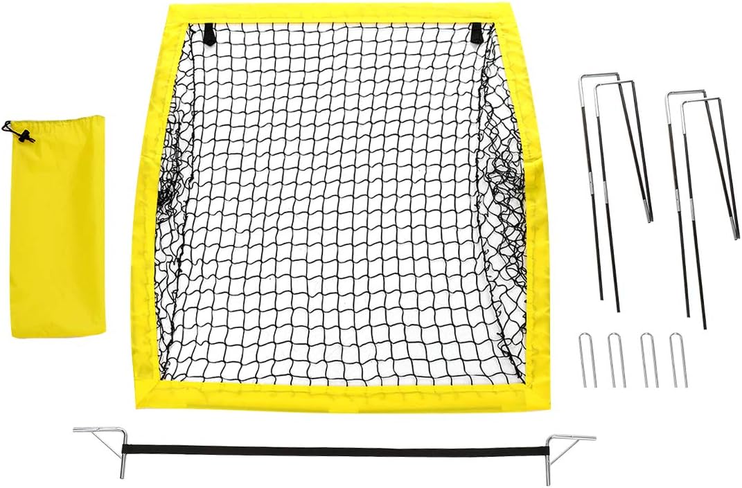 WEKEFON Soccer Goal Portable Soccer Nets for Backyard Outdoor Training and Games Goals for Kids with Carrying Bag, Fiberglass Poles, Sets of 2 : Sports & Outdoors