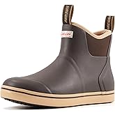 SUREWAY Women's Ankle Fishing Deck Boots for Women,Short Waterproof Neoprene Rubber Rain Boots,Lightweight Garden Work Shoes for Women,Upgraded Slip Resistant,Durable Comfortable