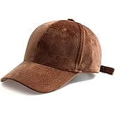 Women's Winter Fall Classic Style Velvet Baseball Cap 6 Panel Fashionable Adjustable Sports Hat for Women