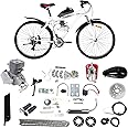 CUBELLIN Upgraded 100cc Bicycle Engine Kit 2 Stroke Motorized Bike Engine Kit Gas Motorized Bicycle Engine Kit Super Fuel-efficient Bicycle Motor Kit Fit for 26"-28" Bikes, 36 Teeth Full Set