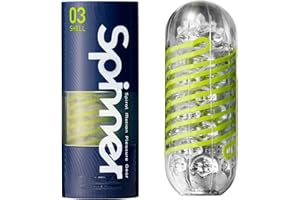 TENGA Spinner 03SHELL Men's Reusable Spiral Motion Pleasure Gear, 1 Count