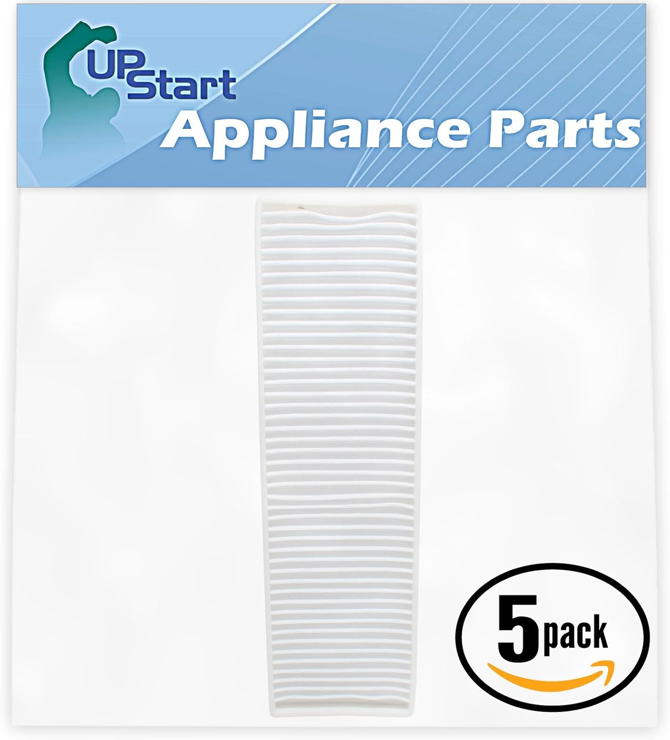Upstart Battery 5-Pack Replacement for Bissell 3575 Vacuum Pleated Post Motor Filter - Compatible with Bissell Style 7, 9, 16, 32076 HEPA Filter