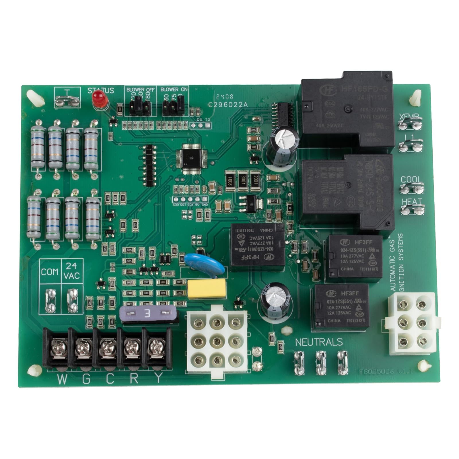 Photo 1 of Cilipnsi S1-7990-319P Integrated Gas Furnace Control Board Replacement for Coleman Evcon York Luxaire OEM ICM2801 7990-318P 031-01910-000 031-01932-002