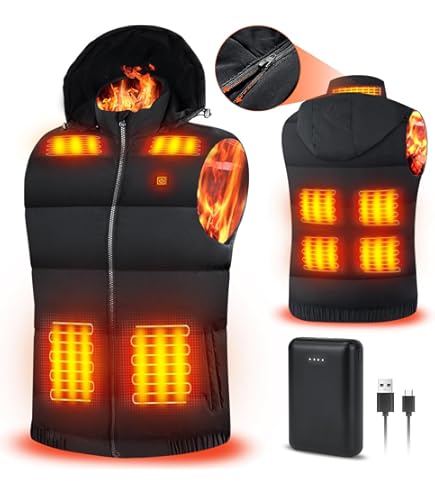 Womens Heated Vest Kofarrten Heated Vest Battery Pack, 5V 2A