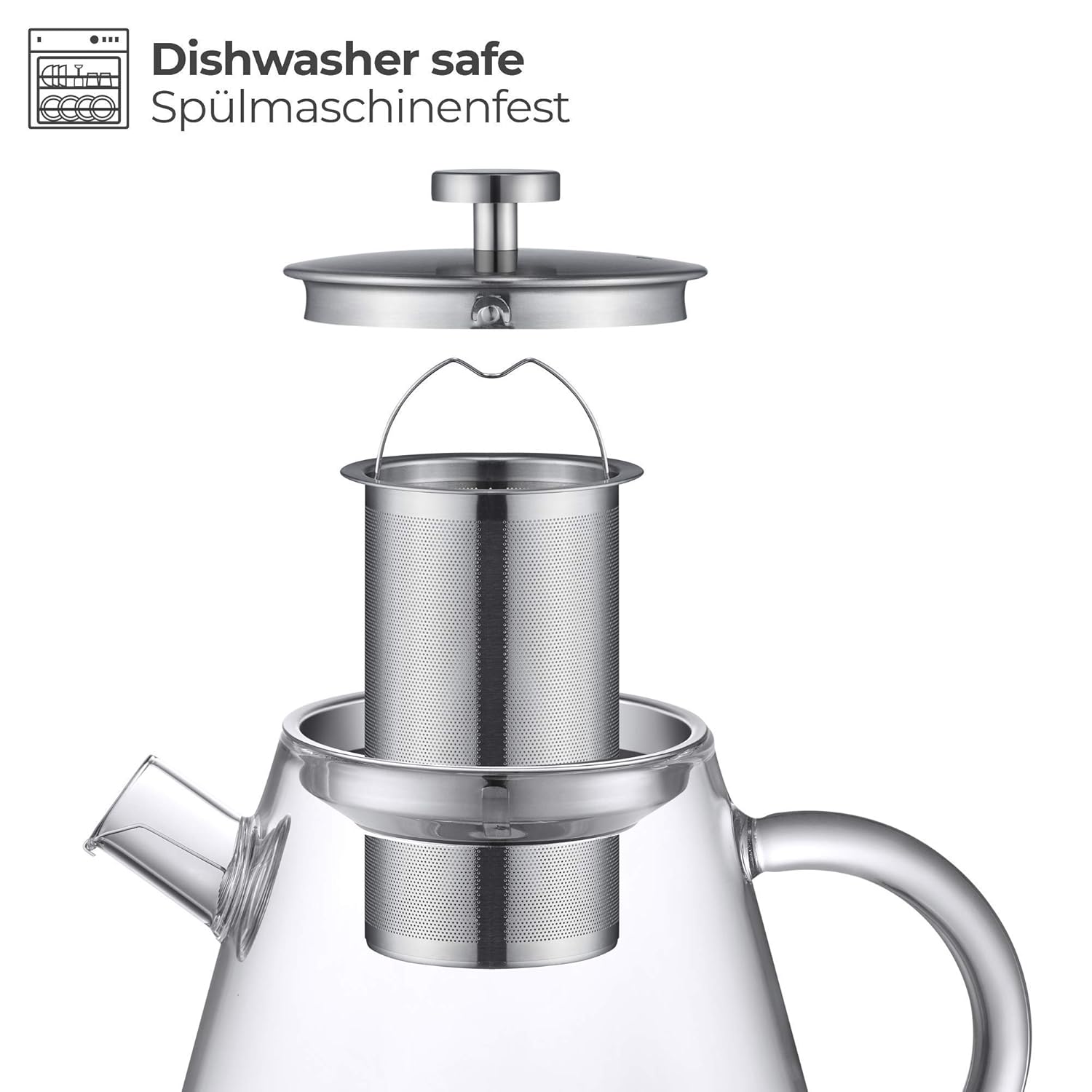 Teteras Para Te Silberthal Tetera Cristal 1 5l Tetera Cristal Con Filtro Teapot Glass Tetera Cristal Para Cocina A Gas Tetera Infusiones De Te Cafe Y Te Hogar Y Cocina Kudzuandcompany Com