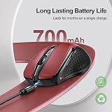 TECKNET Bluetooth Mouse Tri-Mode 4800DPI Rechargeable Silent Ergonomic view 2