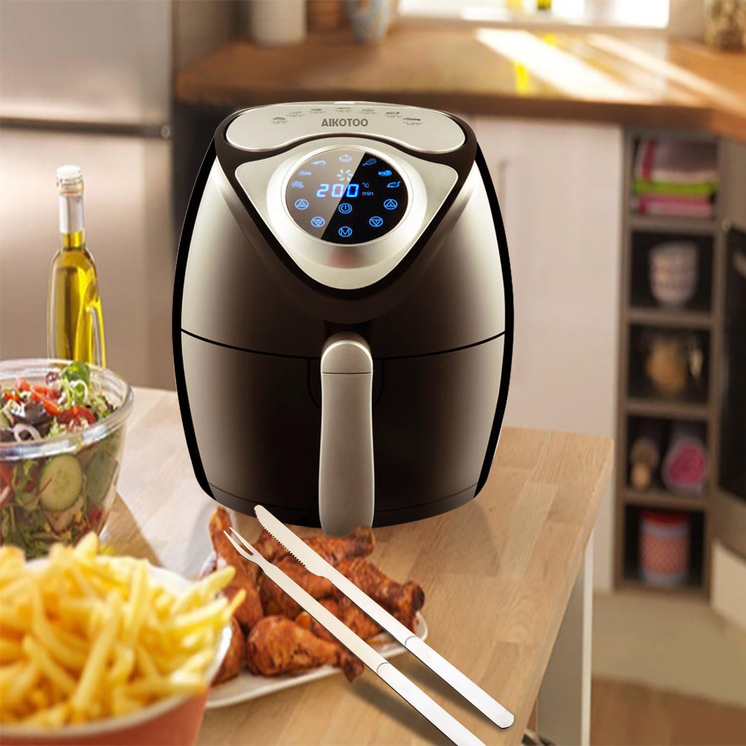Aikotoo Air Fryer Accessory BBQ Grill Tools Set2 Piece