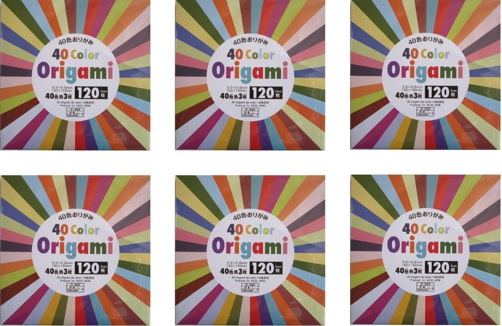 40 Color Origami - 120 Sheets : Origami Paper : Office Products