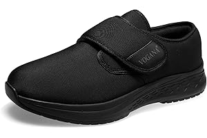 Vogana Diabetic Shoes for Men Adjustable Widch Walking Orthopedic for Swollen Feet | Foot Pain Relief