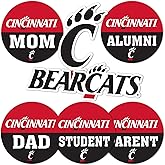 Desert Cactus University of Cincinnati Sticker Bearcats UC Vinyl Decals Laptop Water Bottle Car Scrapbook (Round Family)