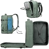 coowoz Large Travel Backpack For Women Men, Carry On Backpack,Hiking Backpack Waterproof Outdoor Sports Rucksack Casual Daypack Expandable Heavy Duty Extra large Backpack Olive Green