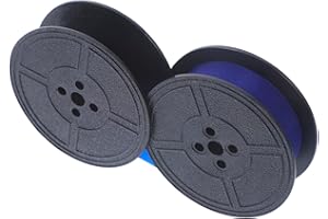 Housoutil Universal Blue Double-Spool Typewriter Ink Ribbon Replacement for Manual and Mechanical Typewriters,
