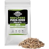 VERSAWOOD Oak Wood Pellets &ndash; 100% Natural Hardwood for Pizza Oven &amp; Smoker &ndash; Kiln-Dried, Additive-Free Fuel &ndash; Compatible with Ooni &amp; Pellet Pizza Ovens &ndash; 10lb Bag