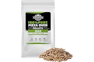 VERSAWOOD Oak Wood Pellets – 100% Natural Hardwood for Pizza Oven & Smoker – Kiln-Dried, Additive-Free Fuel – Compatible with Ooni & Pellet Pizza Ovens – 10lb Bag