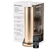 Homedics SereneScent Waterless Essential Oil Diffuser, Champagne | Home Fragrance Scent Diffuser for Large Rooms, No Water Needed, Patented Air Diffusion Technology, Oil Sold Separately