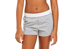Soffe Girls' Authentic Cheer Short, Grey Heather, X-Small (1-Pack)