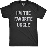 Crazy Dog Mens Funny Uncle T Shirts Sarcastic Family Tees for Guys