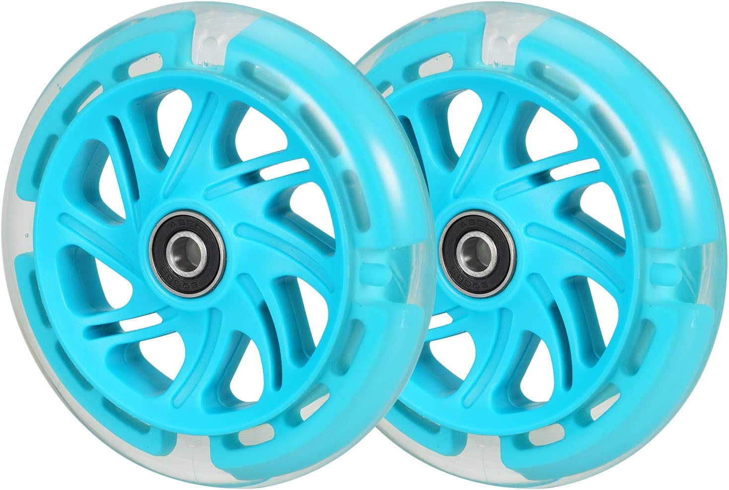 Kutrick Light Up Scooter Wheels Complete 120mm 3 Wheel Scooter LED