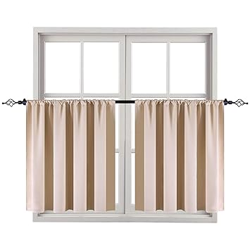 Amazon Com Huto 36 Curtains Panels Thermal Insulated Rod Pocket