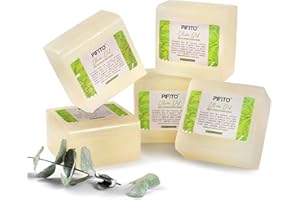 Pifito Olive Oil Melt and Pour Soap Base (5 lb) │ Bulk Premium 100% Natural Glycerin Soap Base │ Luxurious Soap Making Supplies