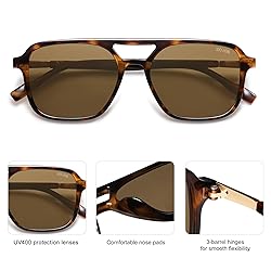 SOJOS Retro Aviator Sunglasses for Women Men,Trendy