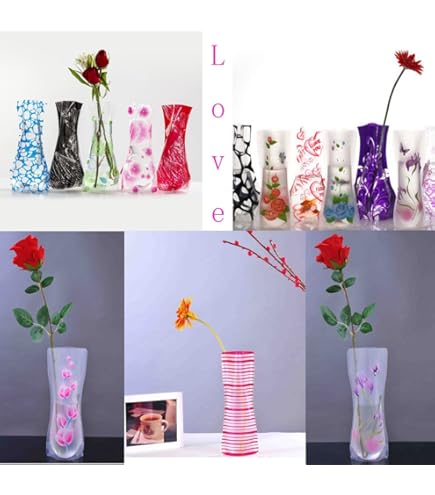 Plastic Acrylic Flower Vase Rectangular, 12 Inches Modern Clear
