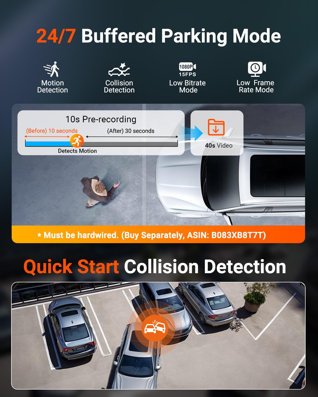 VANTRUE N4S 3 Channel Front Inside Rear Dash Cam, 2.7K+1440P+1440P WiFi Dash Camera w/PlatePix™, STARVIS 2 x HDR x IR Night Vision, Voice Control, GPS, 24/7 Parking Mode, Support 1TB Max