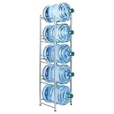 MOOACE 5-Tier Water Jug Rack, 5 Gallon Detachable