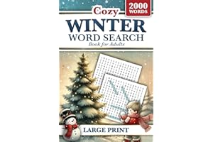 Winter Word Search Book for Adults Large Print: 2000 Words to Find - 84 Big Print Puzzles for All Ages (Teens to Seniors)