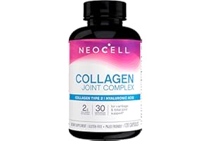 NeoCell Joint Complex With Collagen Type 2 and Hyaluronic Acid, Joint Health Supplement, Capsule, 120 Count, 1 Bottle