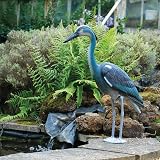 Unibos NATURAL Looking Heron Bird Decoy Deterrent Garden Ponds 78CM view 2
