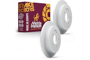 Metrix Premium Chassis Parts - 13.16 inch (334.2mm) 2 PC Rear Coated Solid Disc Brake Rotor Fits 1997-2000 Ford F-150, 1997-2002 Ford Expedition, 1998-2002 Lincoln Navigator, Replacement 66670FZN