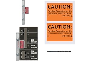GUBETER Generator Interlock Kit Compatible with Square D Generator Interlock Kit for Homeline Meter Main 150 or 200 amp Breaker (SD200SA)