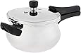 Prestige Deluxe Stainless Steel Mini Handi Pressure Cooker, 3.3-Liter