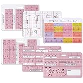 EKG Badge Card EKG Badge Buddy Paramedic Accessories RN ER Nurse Essentials | Nurse Badge Accessories EKG Calipers EKG Machine Monitor Interpretation ECG Ruler Measurement Cardiac BSN ACLS Reference Card