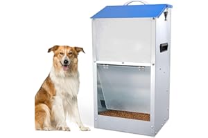 HOMSKY Automatic Dog Feeder Outdoor Dog Feeder for Large Dogs Large Breed Dog Food Dispenser, 25LBS Capacity Pets Feeder Gravity Food Feeder