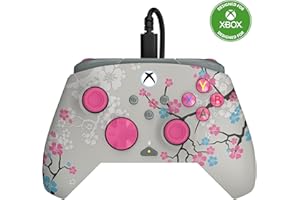 Turtle Beach Rematch Advanced Wired Gaming Controller Licensed for Xbox Series X|S, Xbox One, Windows PC - Glow, Remappable Buttons, Hair Triggers, Audio Controls, Impulse Triggers - Cherry Blossom